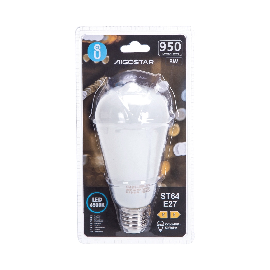 LED Žarnica ST64 E27/8W/230V 330° 6500K - Aigostar