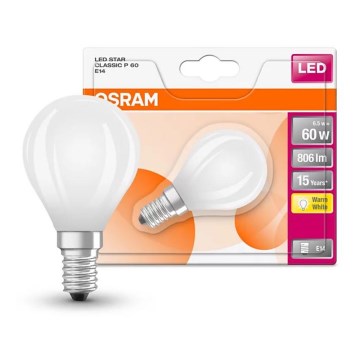 LED Žarnica STAR E14/6,5W/230V 2700K - Osram