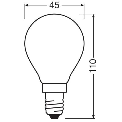 LED Žarnica STAR E14/6,5W/230V 2700K - Osram