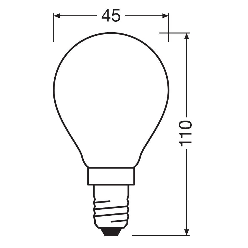 LED Žarnica STAR E14/6,5W/230V 2700K - Osram