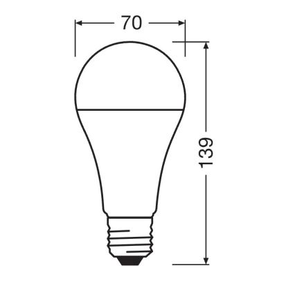 LED žarnica STAR E27/19W/230V 6500K - Osram
