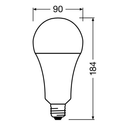 LED Žarnica STAR E27/24,9W/230V 2700K - Osram