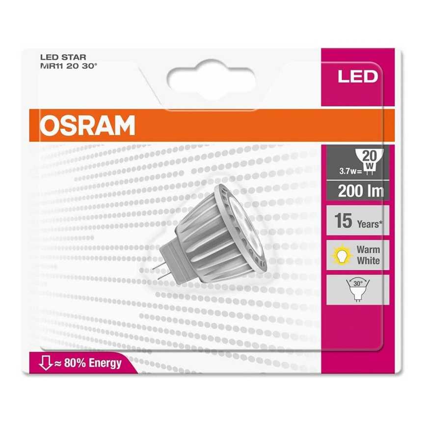 LED Žarnica STAR MR11 GU4/3,7W/12V 2700K - Osram
