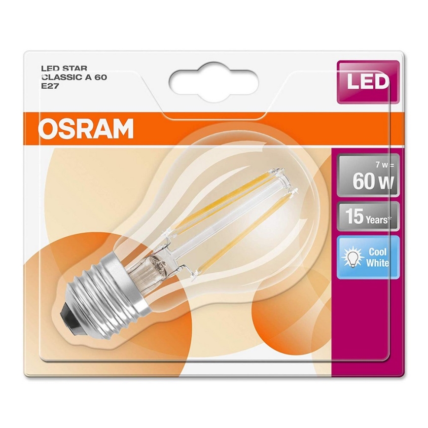 LED Žarnica STAR E27/7W/230V 4000K – Osram