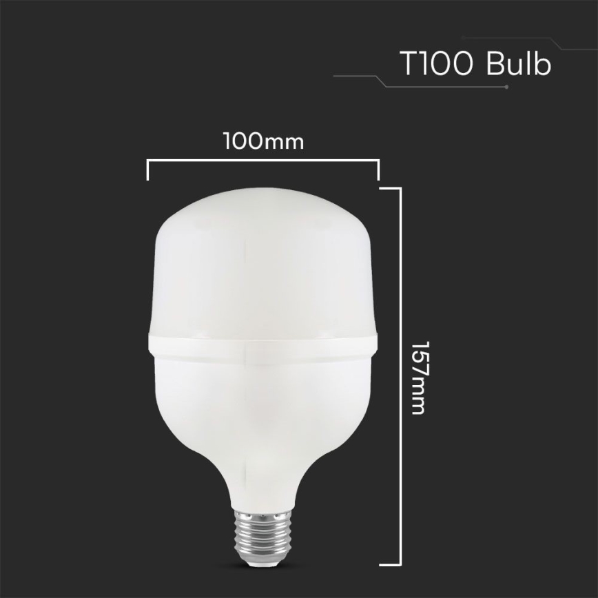 LED žarnica T100 E40 E27/30W/230V 6500K
