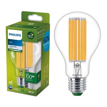 LED žarnica ULTRAEFFICIENT FILAMENT Philips A60 E27/7,3W/230V 4000K