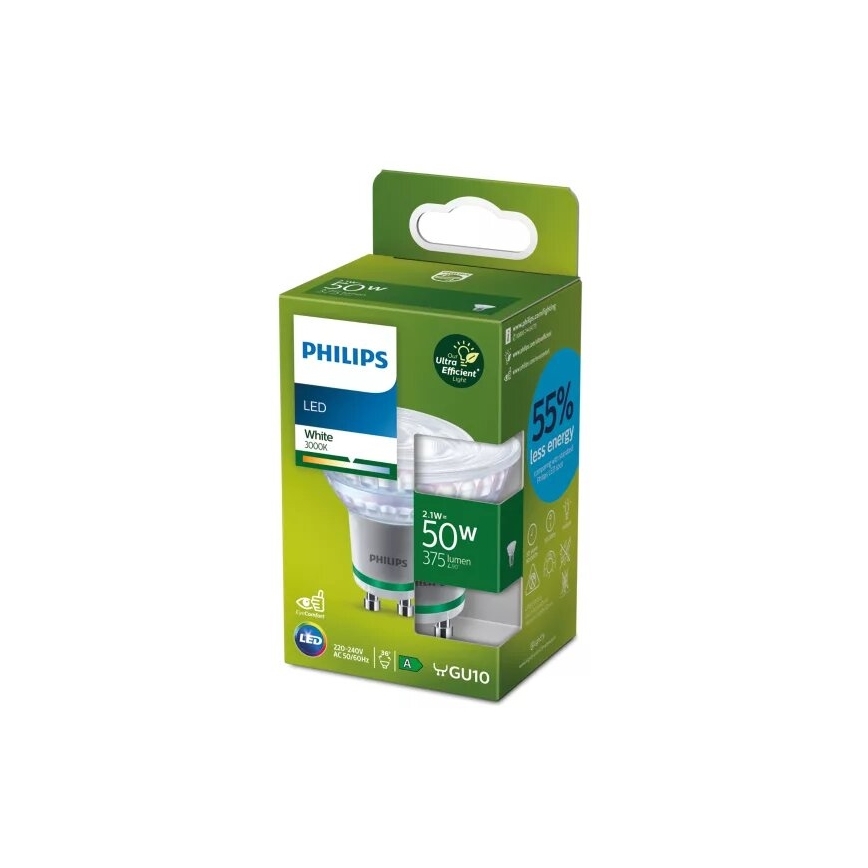 LED žarnica ULTRAEFFICIENT Philips PAR16 GU10/2,1W/230V 3000K