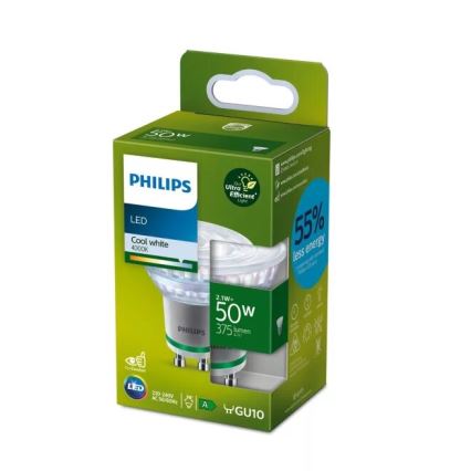 LED žarnica ULTRAEFFICIENT Philips PAR16 GU10/2,1W/230V 4000K