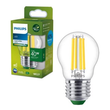 LED žarnica ULTRAEFFICIENT VINTAGE Philips P45 E27/2,3W/230V 4000K