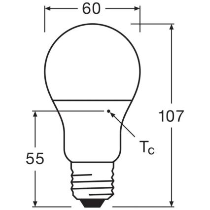 LED Žarnica VALUE A60 E27/8W/230V 4000K - Osram