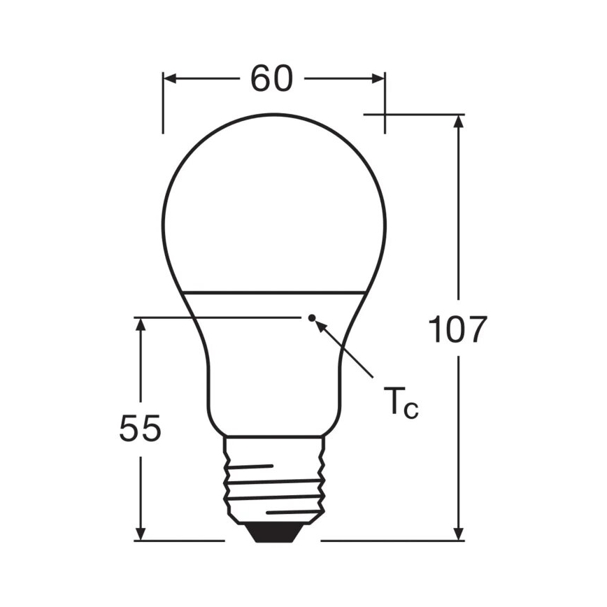 LED Žarnica VALUE A60 E27/8W/230V 4000K - Osram