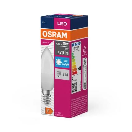 LED Žarnica VALUE B40 E14/4,9W/230V 6500K - Osram