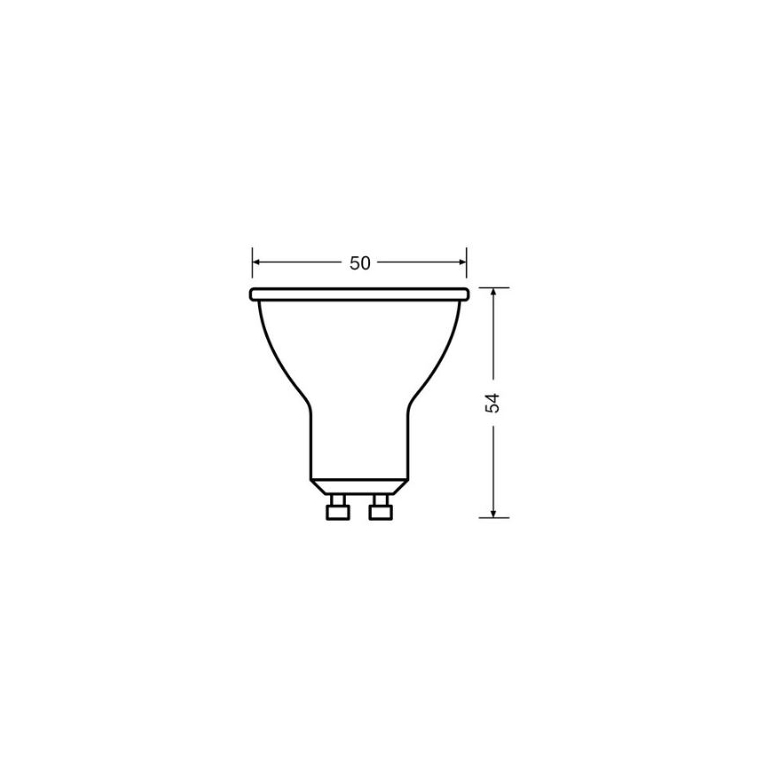 LED Žarnica VALUE PAR16 GU10/4,5W/230V 4000K 36° bela - Osram