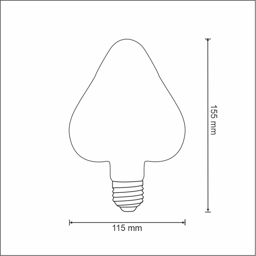 LED Žarnica VINTAGE AMBER E27/2,5W/230V 2000K