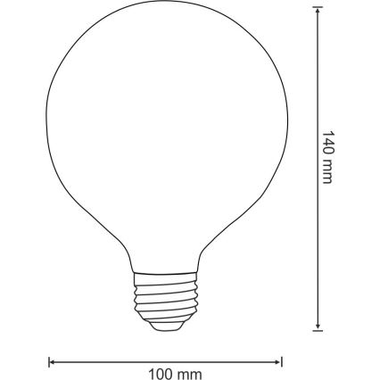 LED Žarnica VINTAGE AMBER E27/4W/230V G100 2700K