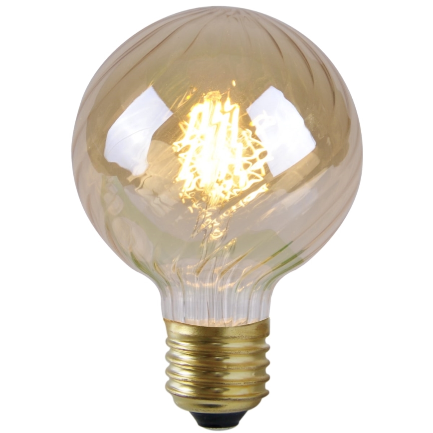 LED Žarnica VINTAGE AMBER G95 E27/4W/230V 2700K