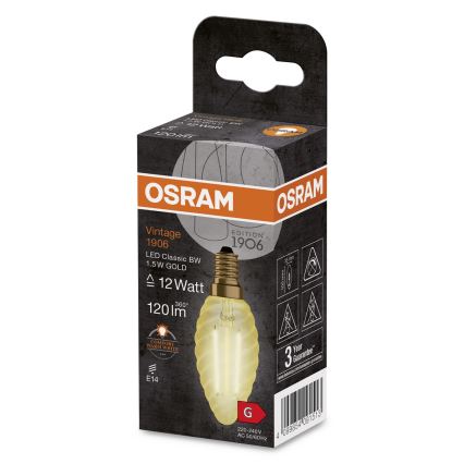 LED Žarnica VINTAGE E14/1,5W/230V 2400K - Osram