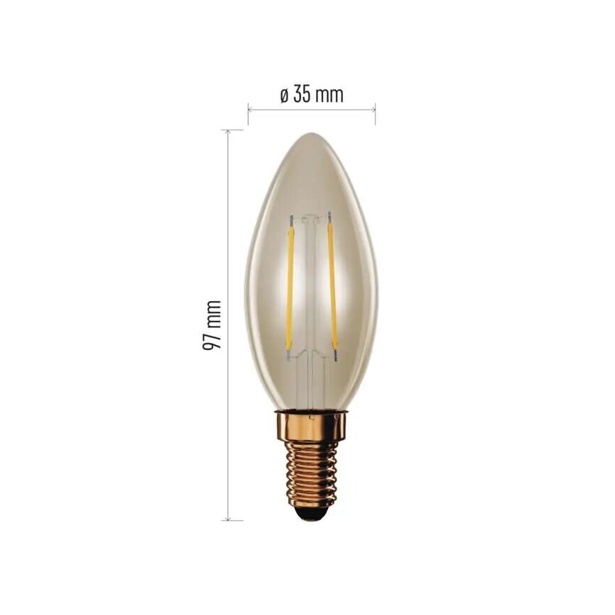 LED Žarnica VINTAGE E14/2,5W/230V 2200K