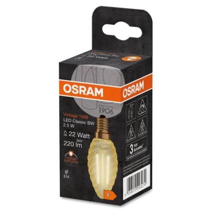 LED Žarnica VINTAGE E14/2,5W/230V 2400K - Osram