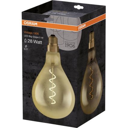 LED Žarnica VINTAGE E27/5W/230V - Osram