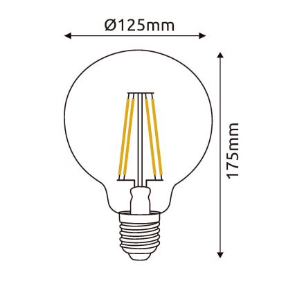 LED Žarnica E27/7W/230V 4000K - Globo