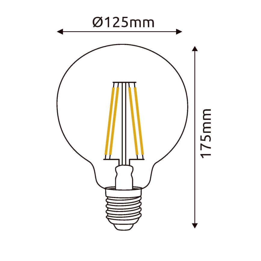 LED Žarnica E27/7W/230V 4000K - Globo