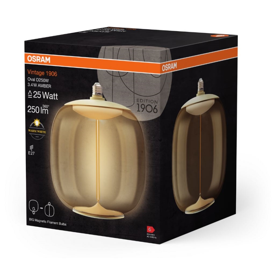 LED Žarnica VINTAGE FILAMENT E27/3,4W/230V 2700K - Osram