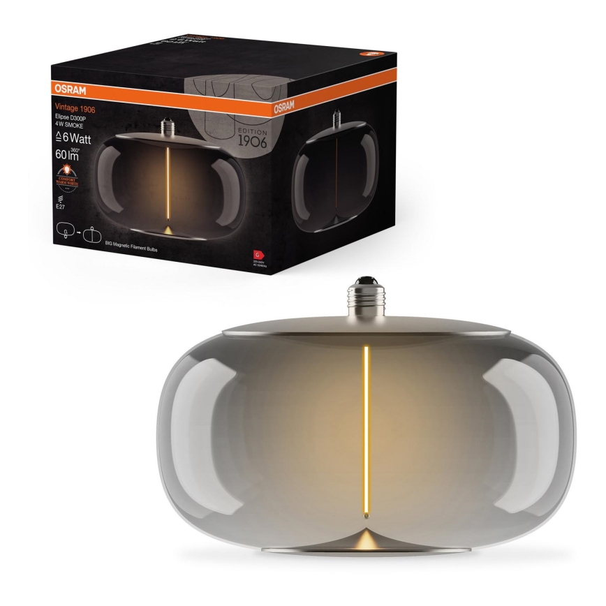LED Žarnica VINTAGE FILAMENT E27/4W/230V 1800K dimna - Osram