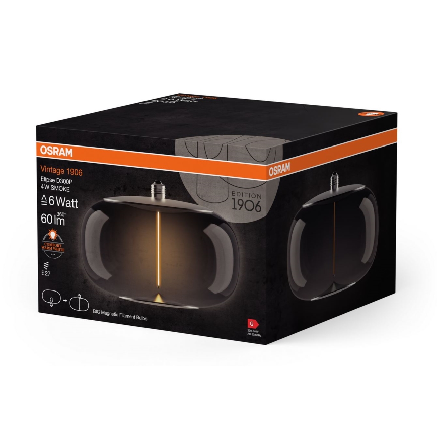 LED Žarnica VINTAGE FILAMENT E27/4W/230V 1800K dimna - Osram