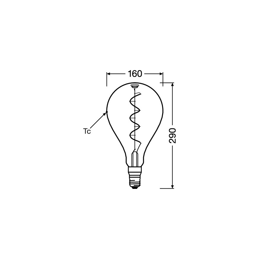 LED žarnica Vintage filament E27/4W/230V 1800K - Osram