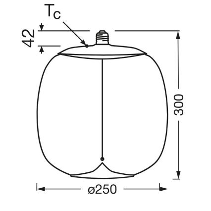 LED Žarnica VINTAGE FILAMENT E27/4W/230V 2700K dimna - Osram