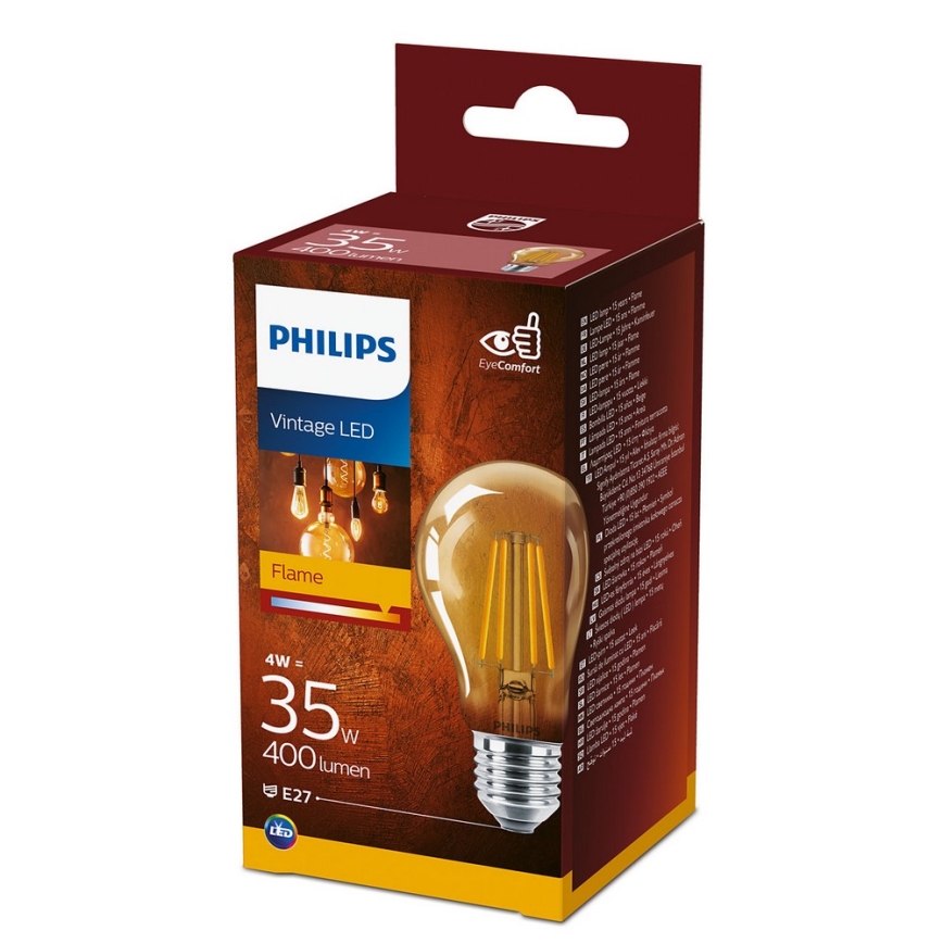 LED Žarnica VINTAGE Philips A60 E27/4W/230V 2700K