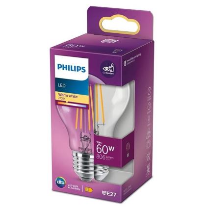 LED Žarnica VINTAGE Philips A60 E27/7W/230V 2700K