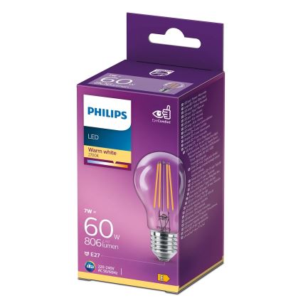 LED Žarnica VINTAGE Philips A60 E27/7W/230V 2700K