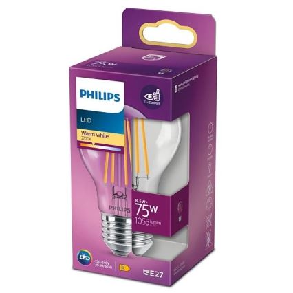 LED Žarnica VINTAGE Philips A60 E27/8,5W/230V 2700K