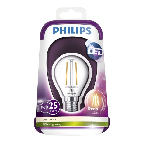 LED Žarnica VINTAGE Philips E14/2,3W/230V 2700K
