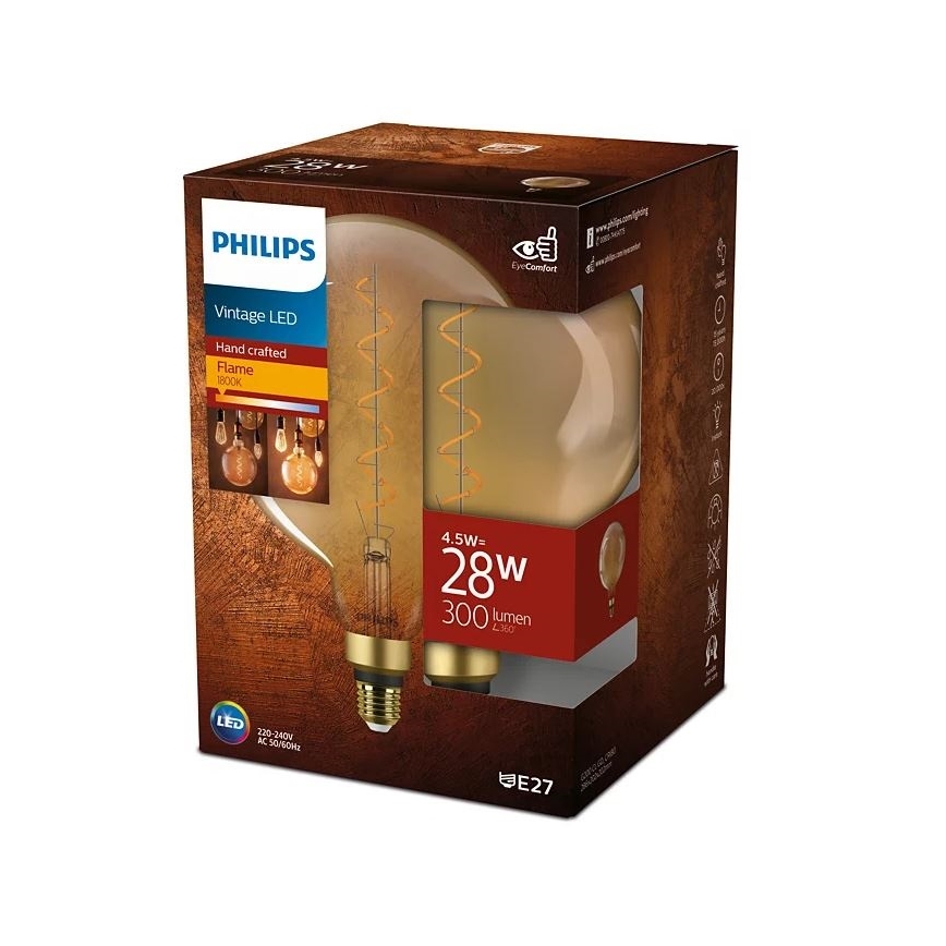 LED Žarnica VINTAGE Philips E27/4,5W/230V 1800K