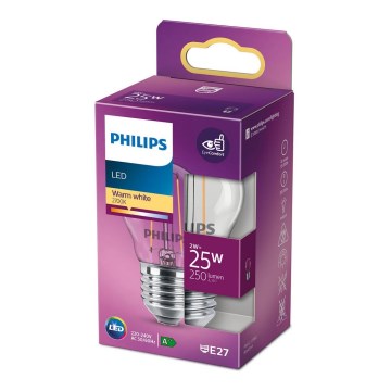 LED Žarnica VINTAGE Philips P45 E27/2W/230V 2700K