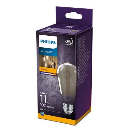 LED Žarnica VINTAGE Philips ST64 E27/2,3W/230V 1800K