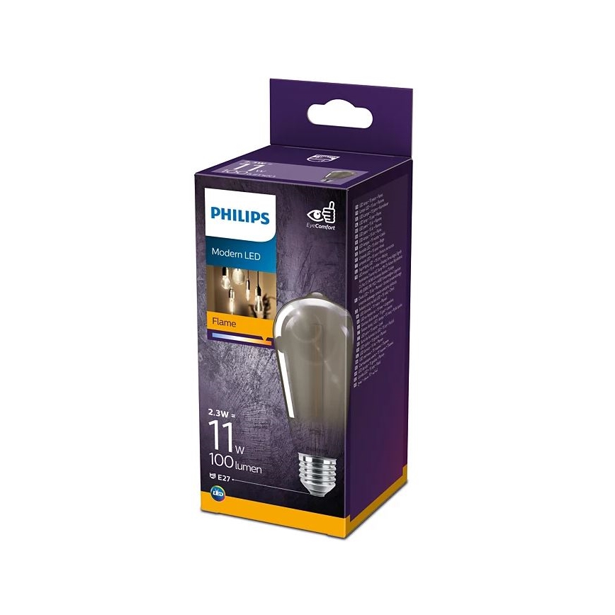 LED Žarnica VINTAGE Philips ST64 E27/2,3W/230V 1800K