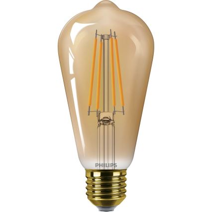 LED Žarnica VINTAGE Philips ST64 E27/7W/230V 1800K