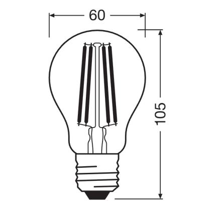 LED žarnica z možnostjo zatemnitve SUPERSTAR VINTAGE E27/11W/230V 4000K - Osram