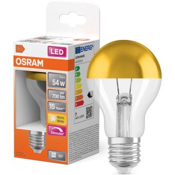 LED žarnica z ogledalnim vrhom SUPERSTAR E27/7W/230V 2700K zlata - Osram