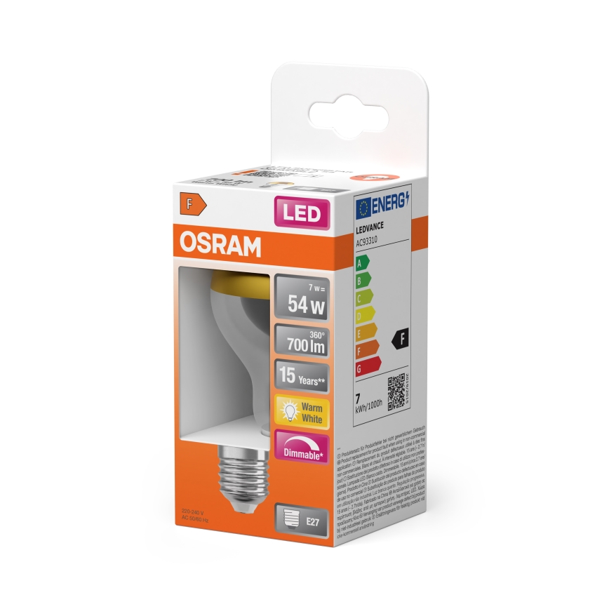 LED žarnica z ogledalnim vrhom SUPERSTAR E27/7W/230V 2700K zlata - Osram