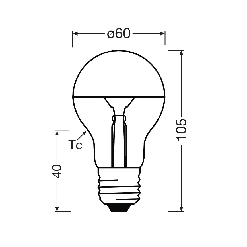 LED žarnica z ogledalnim vrhom SUPERSTAR E27/7W/230V 2700K zlata - Osram