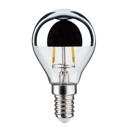 LED Žarnica z zrcalnim sferičnim pokrovčkom CROWN E14/2,6W/230V 2700K - Paulmann 28663