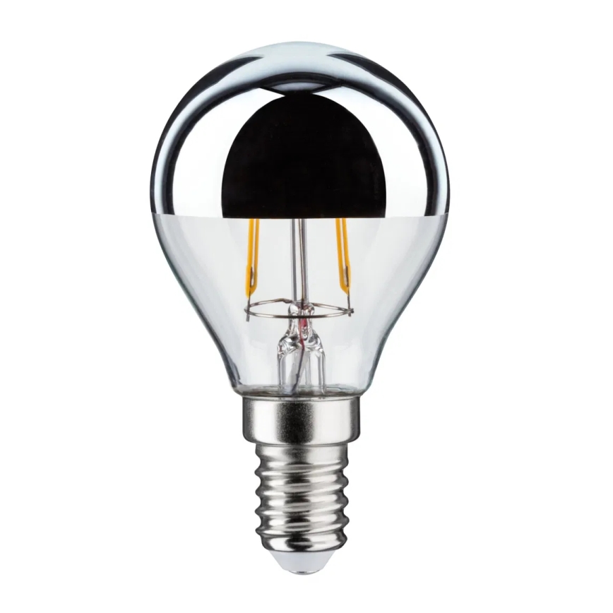 LED Žarnica z zrcalnim sferičnim pokrovčkom CROWN E14/2,6W/230V 2700K - Paulmann 28663