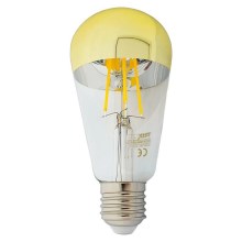 LED Žarnica z zrcalnim sferičnim pokrovom DECOR MIRROR ST64 E27/8W/230V 4200K zlata