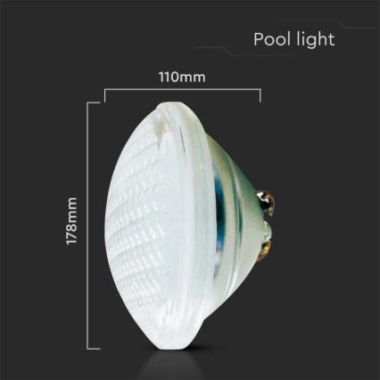 LED Žarnica za bazen LED/25W/12V IP68 6500K