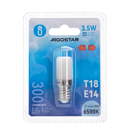 LED Žarnica za hladilnik T18 E14/3,5W/230V 6500K - Aigostar